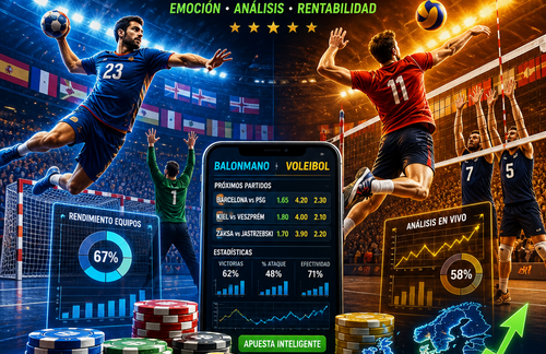Tipsters de Balonmano y Voleibol: ¿son rentables las ligas europeas?